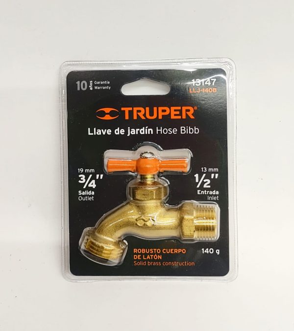 canilla chapola naranja truper| 13147
